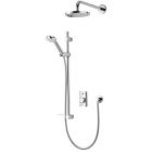 Aqualisa Visage Smart Concealed Shower with Adjustable Head & Wall Fixed Drencher - HP/Combi