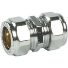Chrome Compression Straight Coupling 